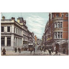 NEWPORT High Street, Mon, 1906 Postmarks for Child Okeford & Shillingstone