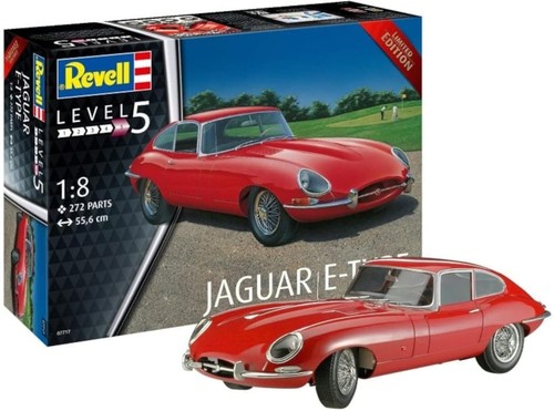 Revell jaguar type 8 - e-type, 1:8