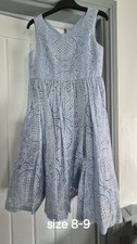 Monsoon Light Blue Girls Dress