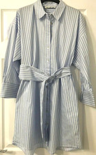 ZARA Oversized POPLIN STRIPED