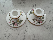 Wedgewood - Hathaway Rose - Candlestick holder x 2