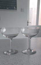 Two vintage glass coupe - vintage,
