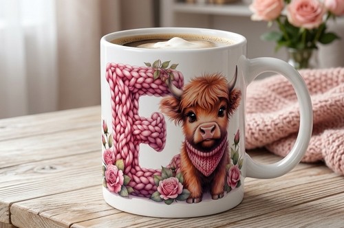 Personalised cute highland cow - highland,