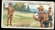 Tobacco Card, Ogdens, BOY SCOUTS, 2nd Series 1912 Blue Back, Old Spotty Face,#70