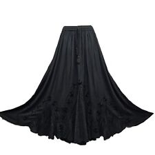 Plus Size Black Skirt Long