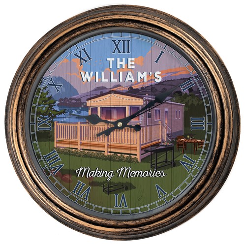 Personalised wall clock - personalised,