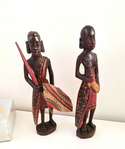 Wooden maasai warrior and - maasai,