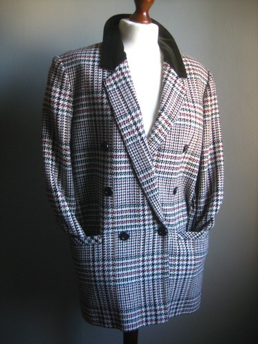 Vintage tartan jacket blazer - tartan,
