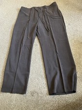 Ann Harvey Brown Linen Style Trousers Size 18. Brown. Very Good Condition.