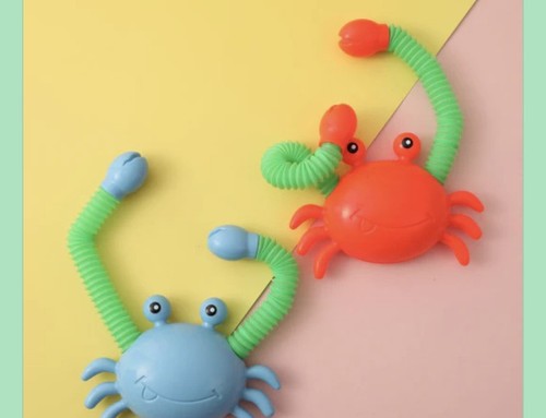 Crab toy with - with, pipe