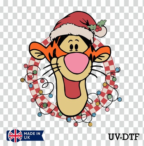 Tigger dtf sticker - uv,