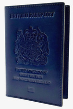 Leather passport cover - leather,