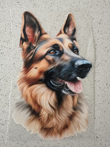 Large german shepherd iron - german, on