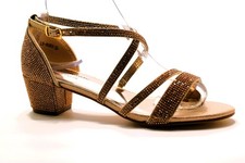 Womens Ladies Block Mid Heel