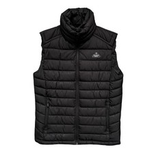 Superdry Double Zip Fuji Quilted Gilet Black Mens Medium Body Warmer