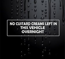 Funny Car Sticker Caravan Sticker 4X4 Rude Vinyl No Custard Creams W001