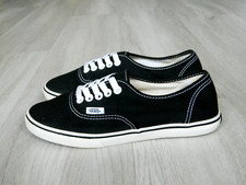 VANS Authentic Lo Pro Girls Trainers Black & White Size 4 / 36.5