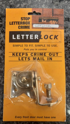 Letter box lock - , brass