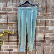 Zara Mint Green Satin Joggers