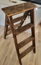 Antique french ladder - french, wooden