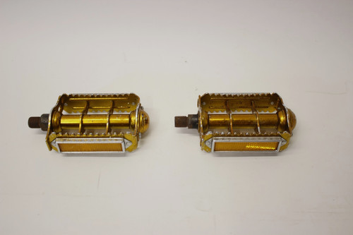 Hti bmx pedals in gold - 1/2",