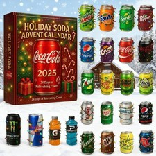 24 Days Christmas Soda Advent Calendar Countdown Calendar Surprise Box Christmas