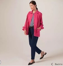 Denim & Co Cotton Twill Casual Jacket  Hot Pink 3XL 100% Cotton RRP £50 NEW