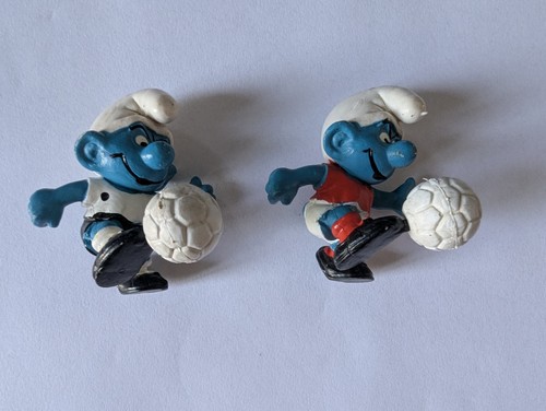 Pair football soccer smurf - pair,