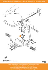 YAMAHA Bracket, Footrest 1
