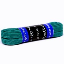 Flat shoe laces green 100 cm