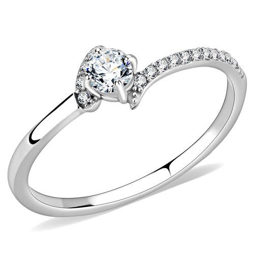 Silver solitaire ring carat - ring, 1