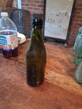 Vintage Green Pt Beer Bottle