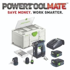 Festool 576867 CXS 12 2,5-Set 12V 2x2.5Ah Batteries Drill Kit Brushless Cordless