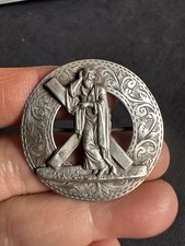 Vintage JF Hallmark Jame  Fenton Sterling Silver Unusual Brooch