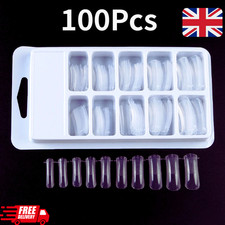 Dual Nail Forms Polygel Acrygel Nail Form Molds False Tip System 100pc 10 sizes