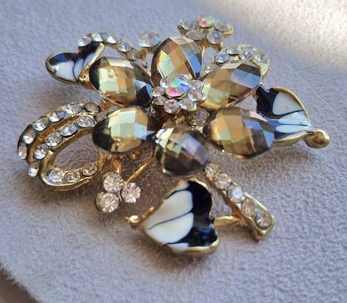 Large vintage crystal - vintage, 3"
