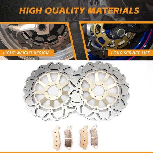Front brake discs rotors pads - front,