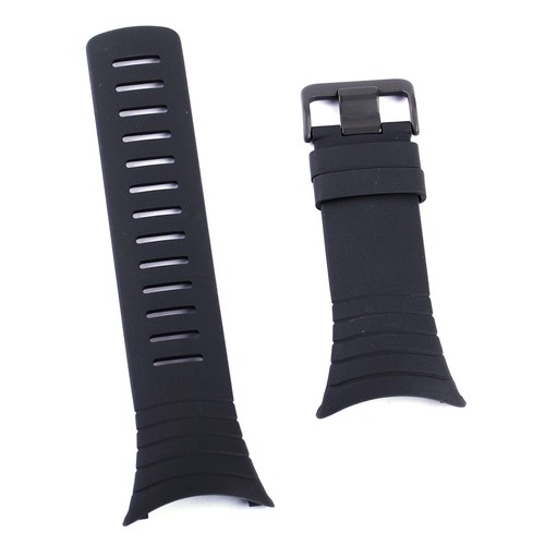 Black rubber watch - rubber, band
