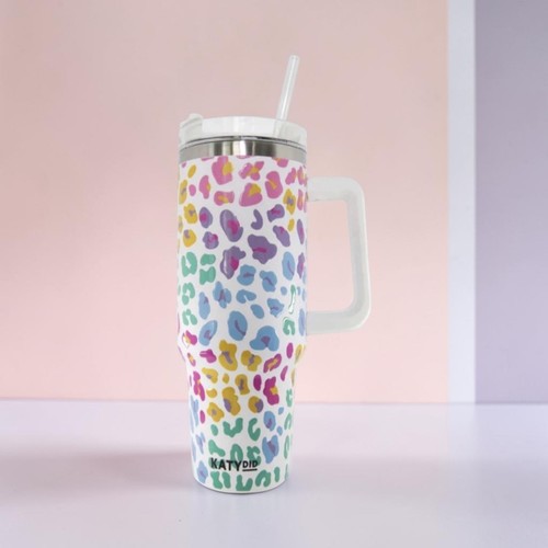Pastel leopard stainless steel - pastel,