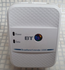 BT Home Hotspot 1000 WiFi Broadband Extender Internet Ethernet WPS White