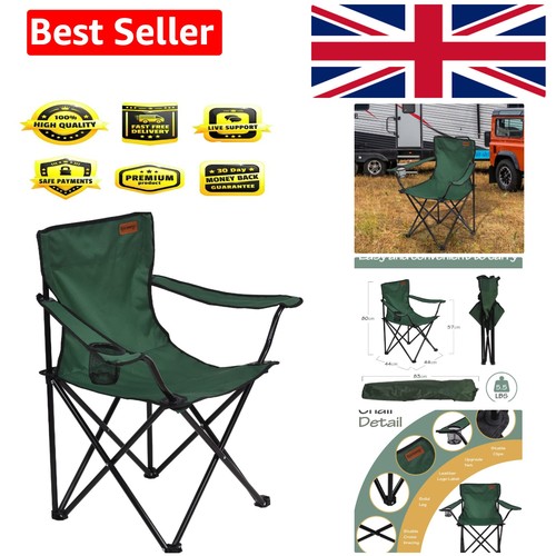 Folding camping chair green - folding,