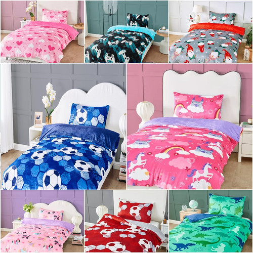 Teddy bear fleece luxury duvet - fleece,