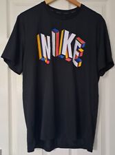 Nike Training 90s Inspired Logo Dri-Fit Nike Pro Graphic T-shirt in Black Size M