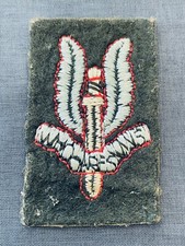 ORIGINAL SPECIAL AIR SERVICE (S.A.S.) EMBROIDERED STITCHED BERET BADGE INSIGNIA.
