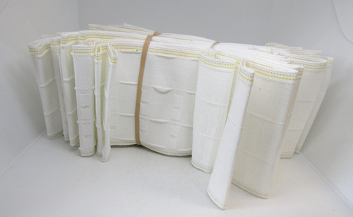55m white curtain heading - 19.55m,