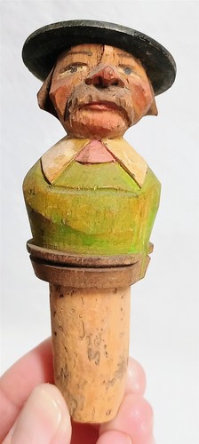 Vintage carved wooden - wooden, figural