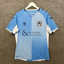 Coventry City Shirt Mens Medium Blue Hummel Home Jersey Kit Top 2019/2020