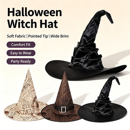 Foldable black witch wizard - foldable,