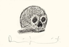 Damien Hirst Skull drawing