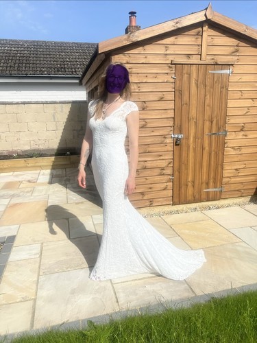Wedding dress size ivory - size, 12,